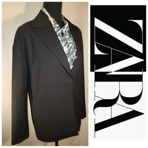 ⬇️Zara Women's Solid Black Blazer Suit Jacket